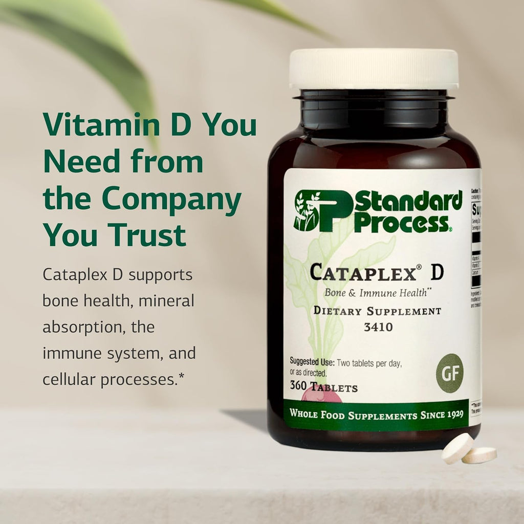 Standard Process Cataplex D, Immune & Bone Health Supplement, 360 Tablets