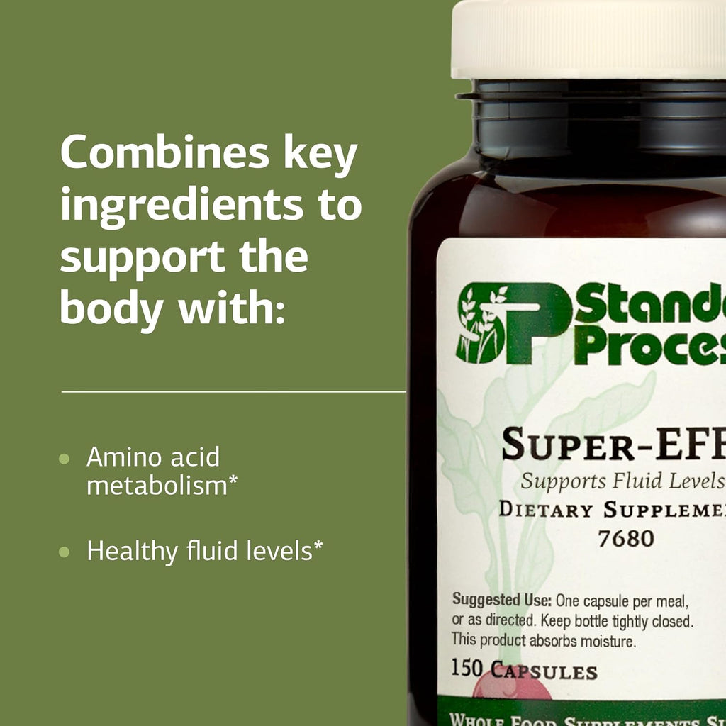 Standard Process Super-EFF, Fluid & Energy Level Support, 150 Capsules