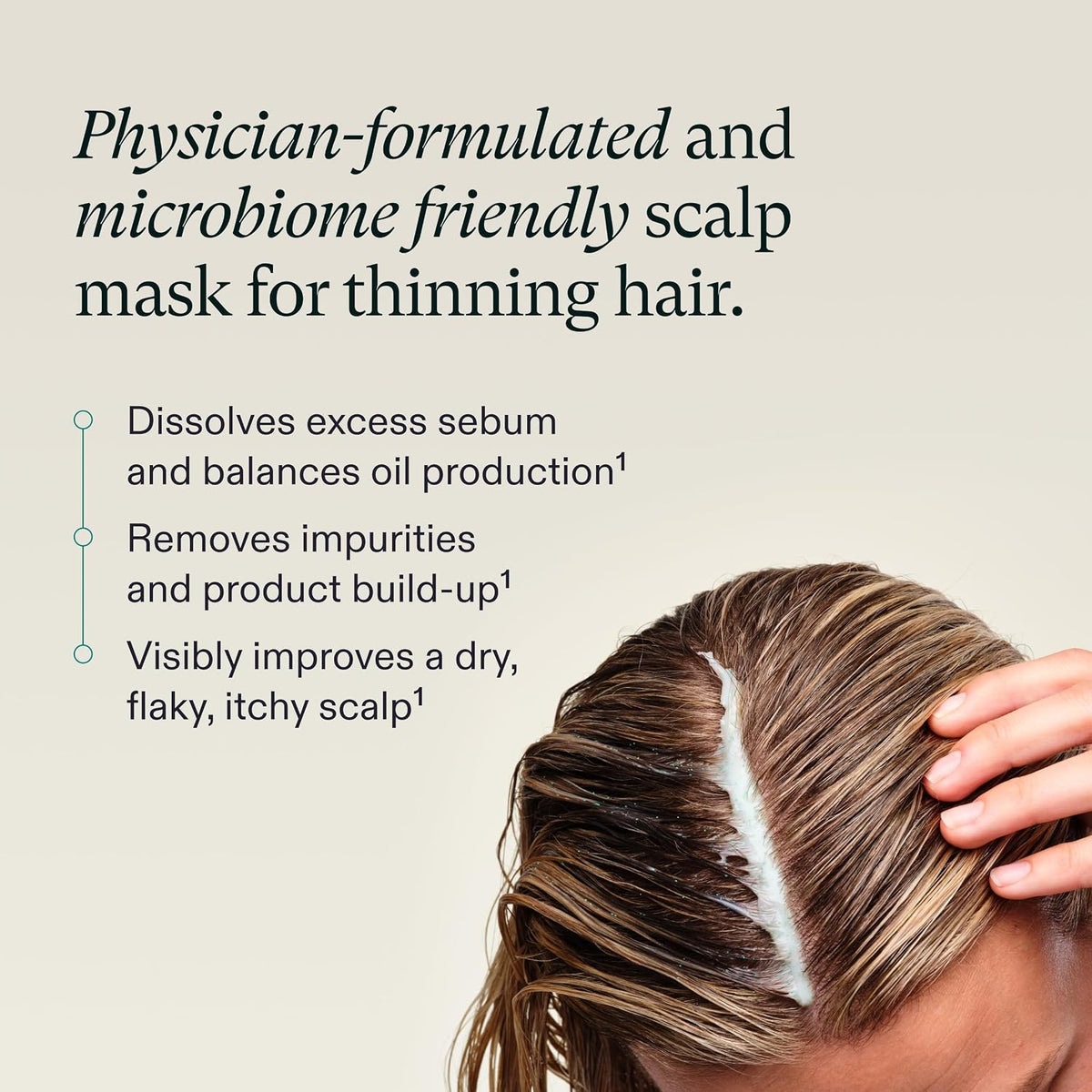 Nutrafol Exfoliating Scalp Mask for Thinning Hair, Color Safe, 4 Fl Oz