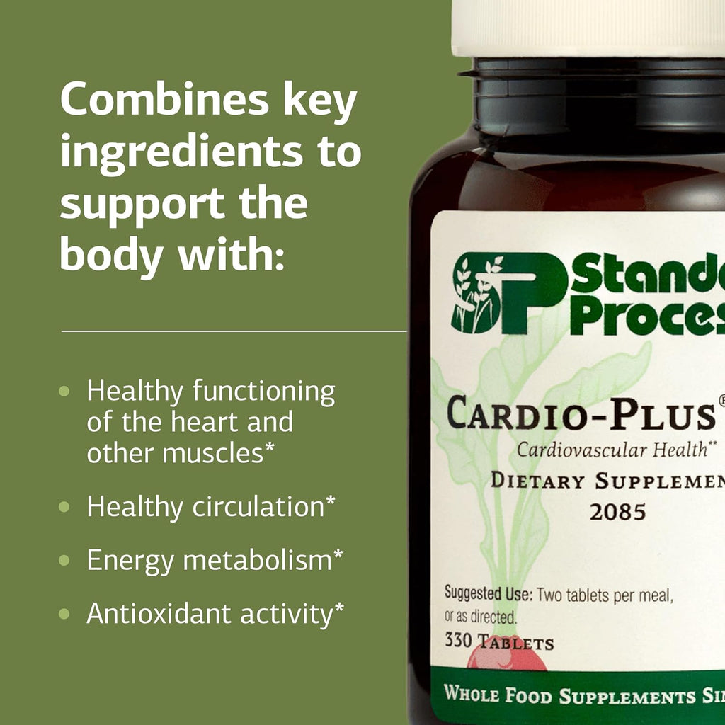 Standard Process Cardio-Plus GF, Heart Health & Circulation, 330 Tablets