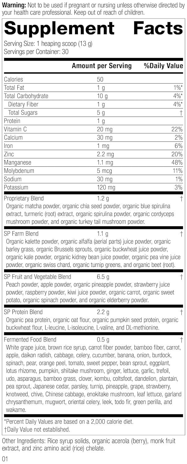 Standard Process SP Power Mix, Plant Superfood Antioxidants, 30-Day Supply