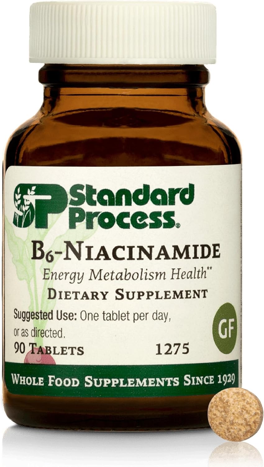 Standard Process B6-Niacinamide,Vitamin B Energy Metabolism, 90 Tablets