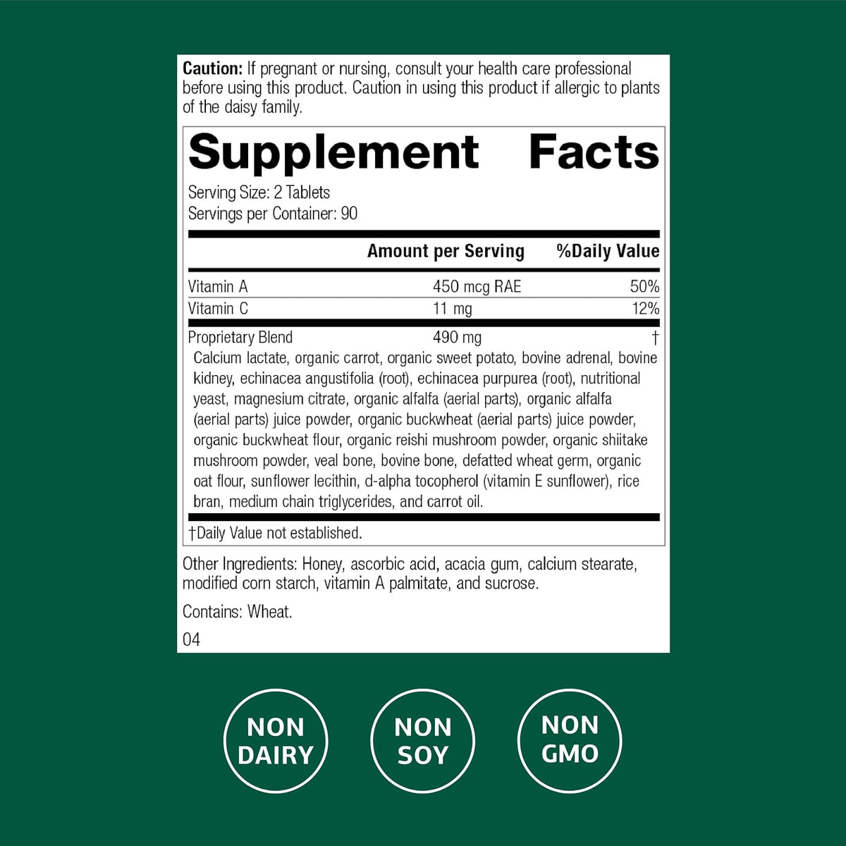 Standard Process Cataplex A-C, Immune & Cell Support, 180 Tablets