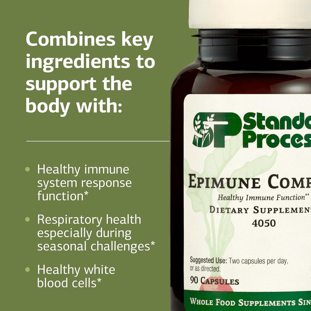 Standard Process Epimune Complex, Respiratory & Immune Health, 90 Capsules
