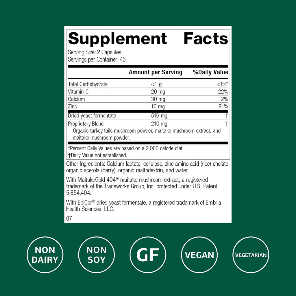 Standard Process Epimune Complex, Respiratory & Immune Health, 90 Capsules