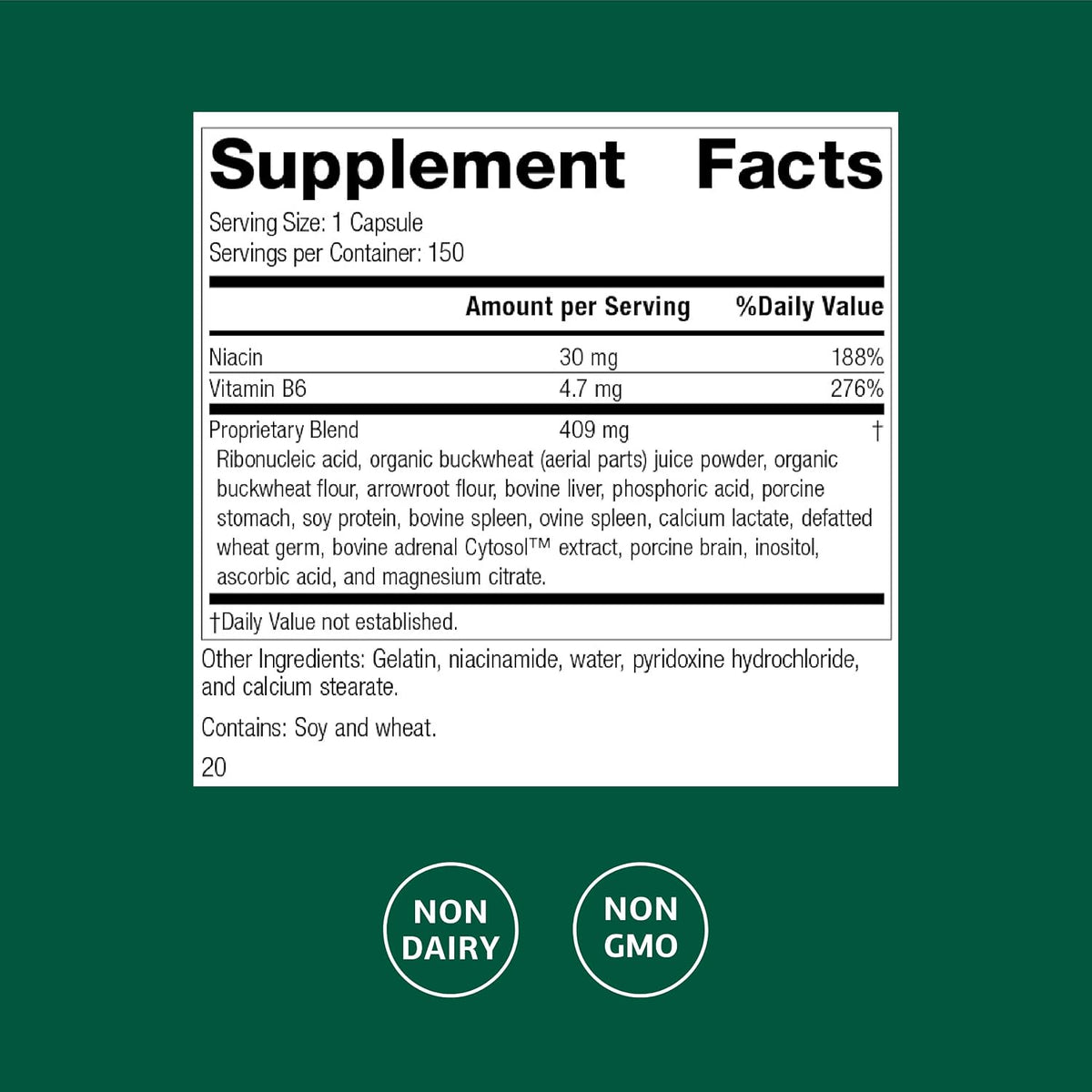 Standard Process Circuplex, Vascular &amp; Nervous System Support, 150 Capsules