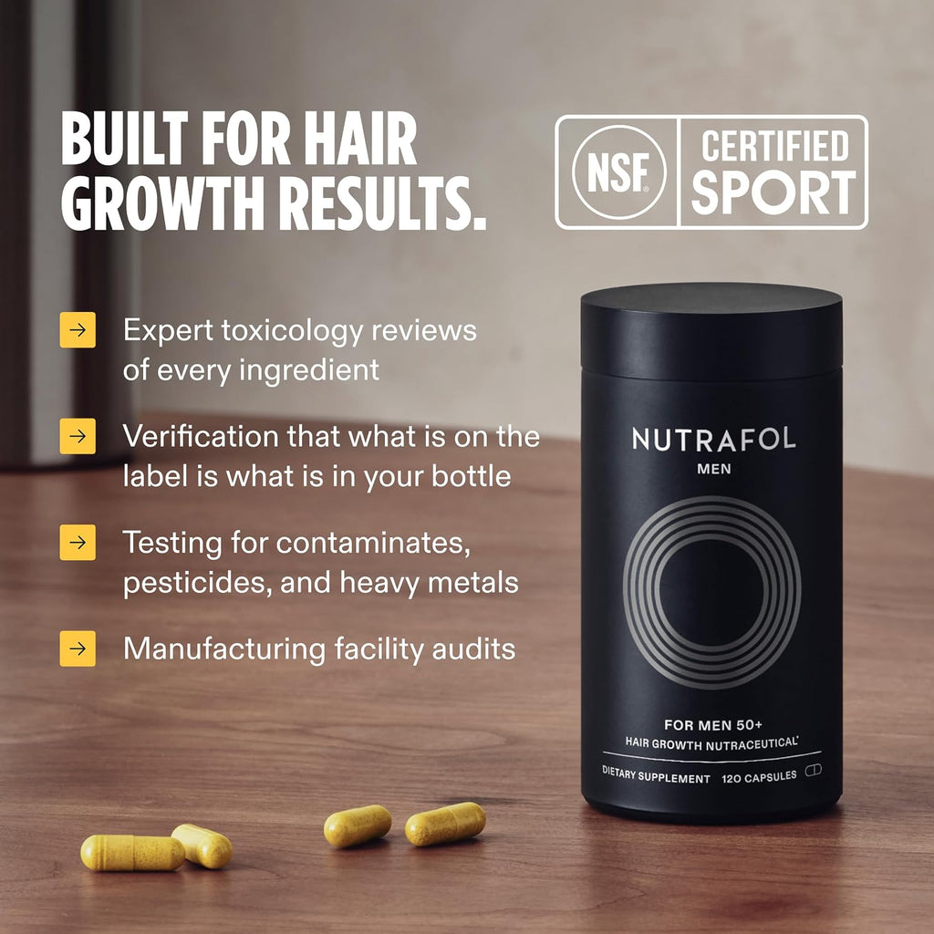 Nutrafol Men 50+ Hair Growth Supplements, Age 50+