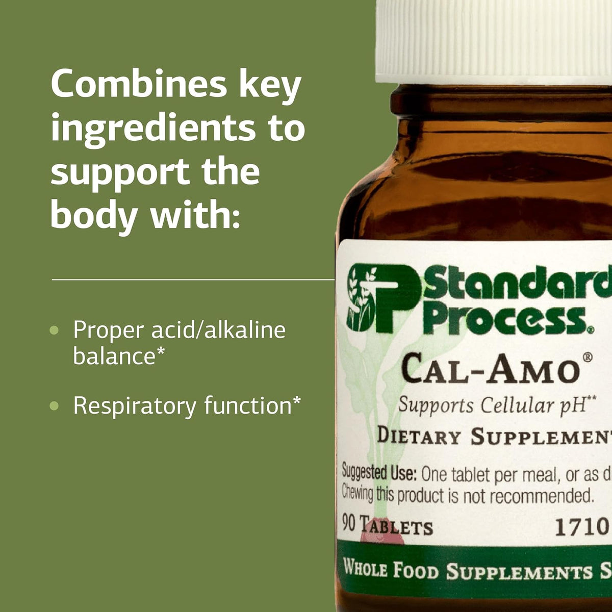 Standard Process Cal-Amo, Cellular pH Supplement, 90 Tablets