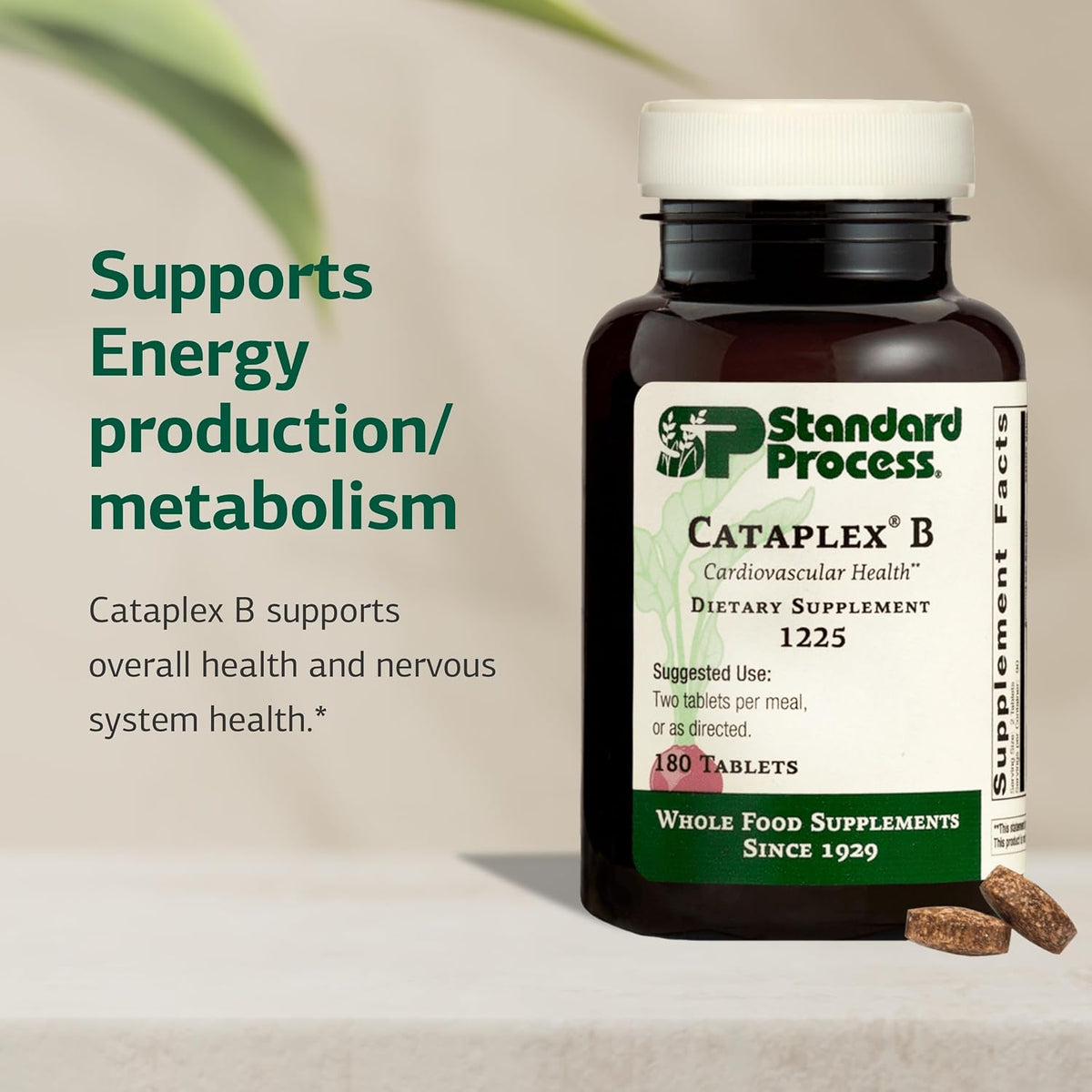 Standard Process Cataplex B, Nervous System & Heart Health, 180 Tablets