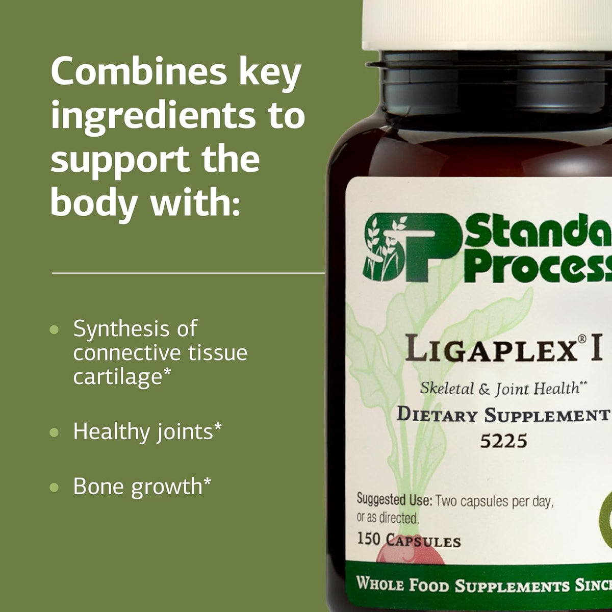 Standard Process Ligaplex I, Ligament, Cartilage & Joint, 150 Capsules