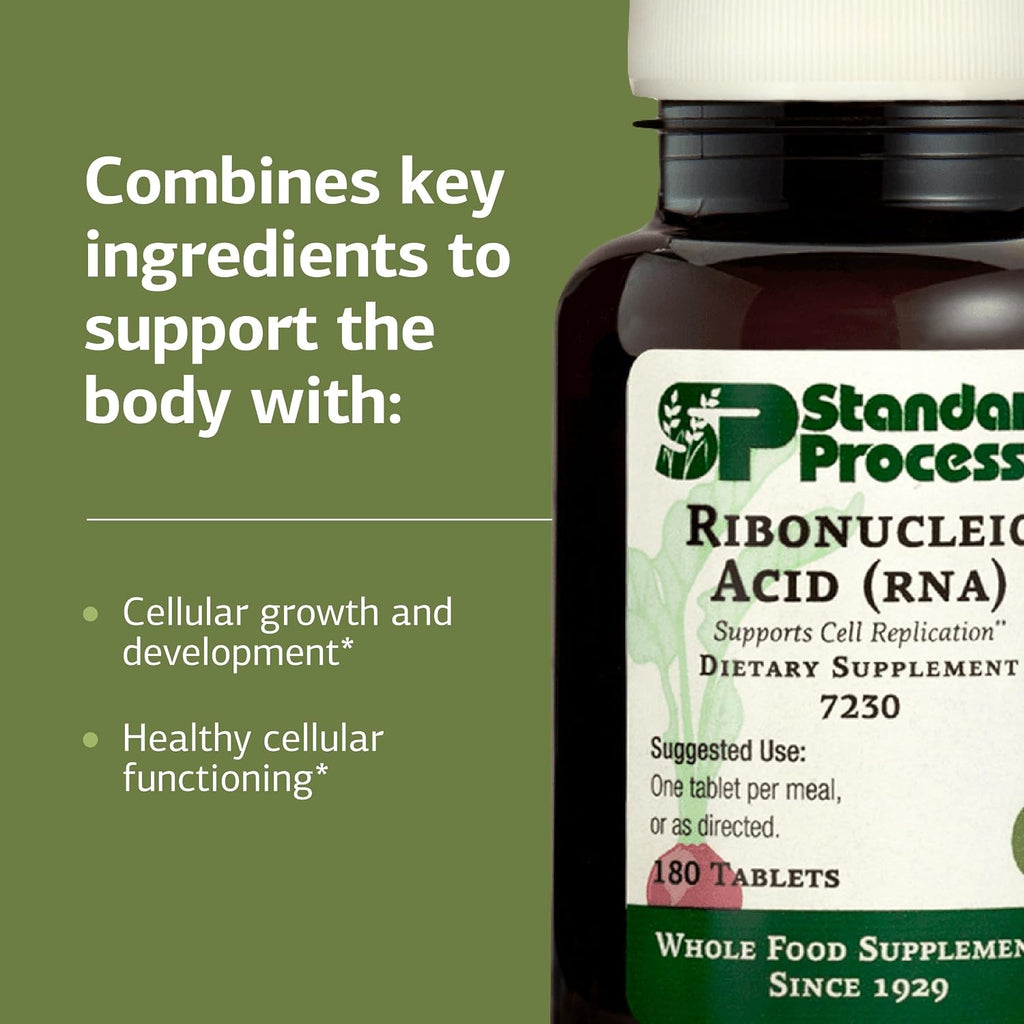 Standard Process Ribonucleic Acid RNA, for Cell Development, 180 Tablets