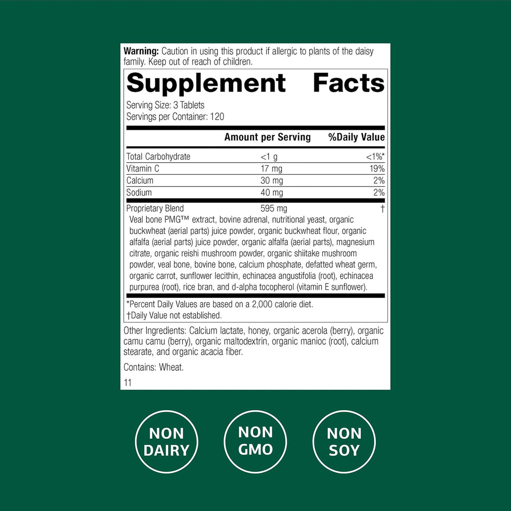 Standard Process Cataplex C, Immune & Bone Health Supplement, 360 Tablets