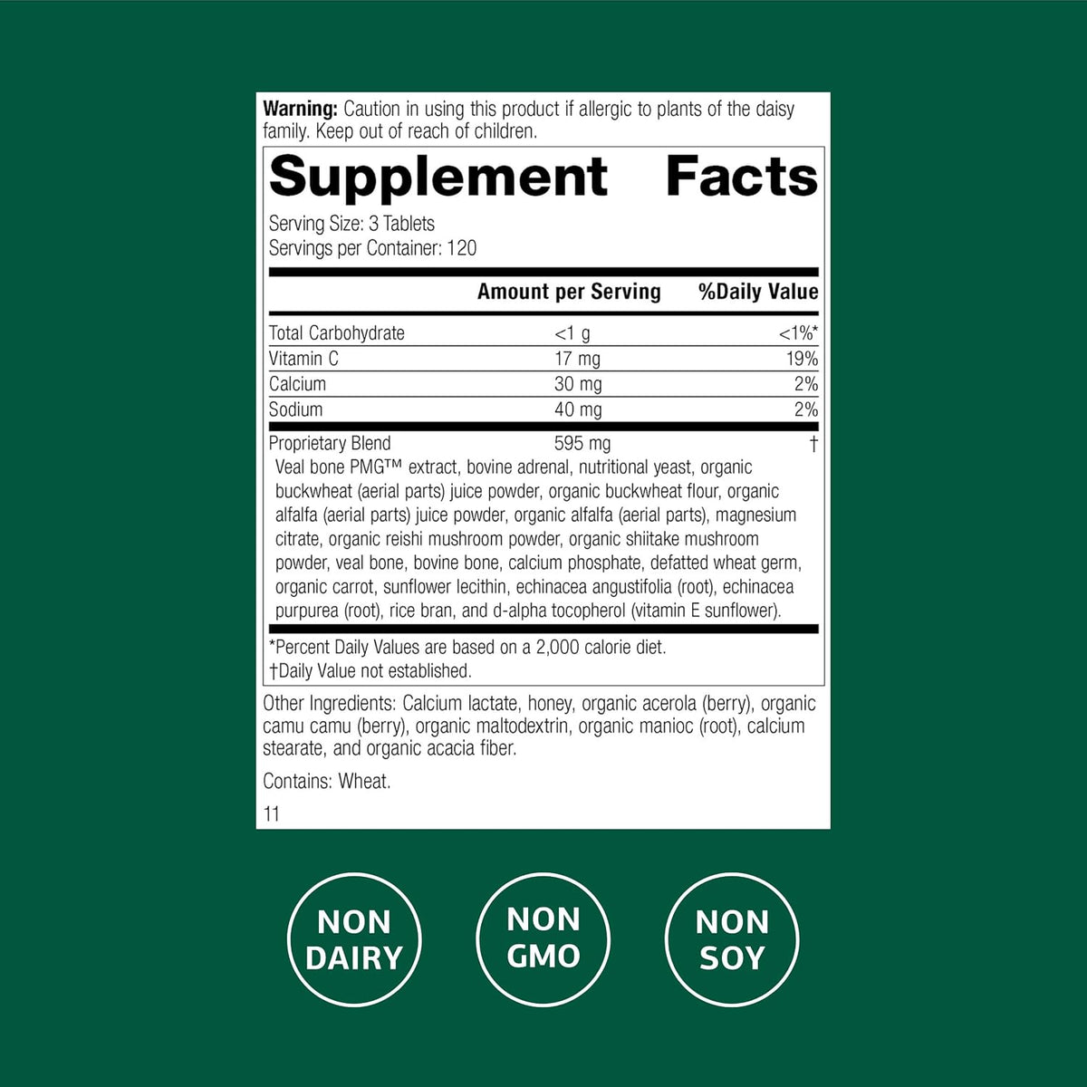 Standard Process Cataplex C, Immune & Bone Health Supplement, 360 Tablets