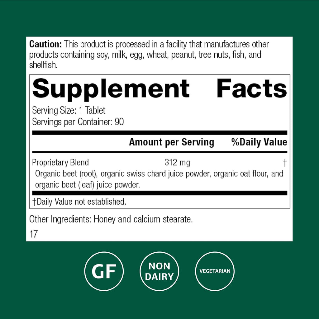 Standard Process Betafood, Digestive & Intestinal Supplement, 90 Tablets