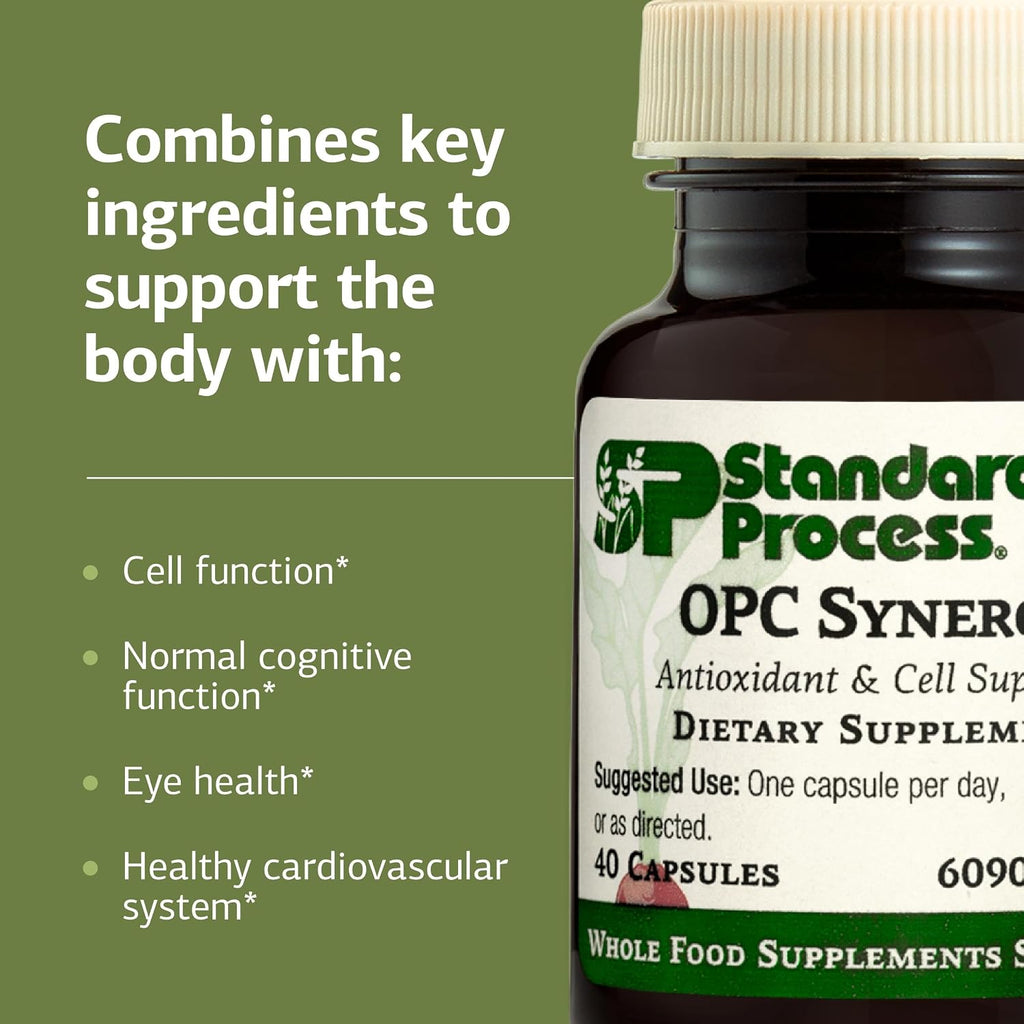Standard Process OPC Synergy, Brain & Eye Health Support, 40 Tablets
