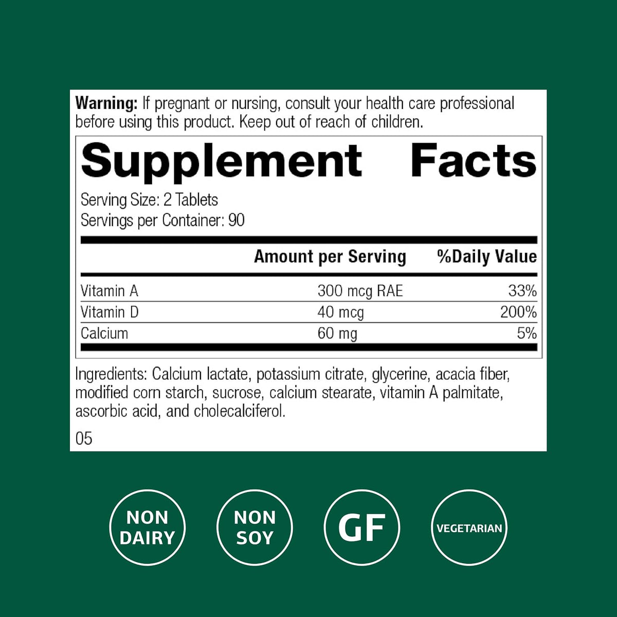 Standard Process Cataplex D, Immune & Bone Health Supplement, 180 Tablets