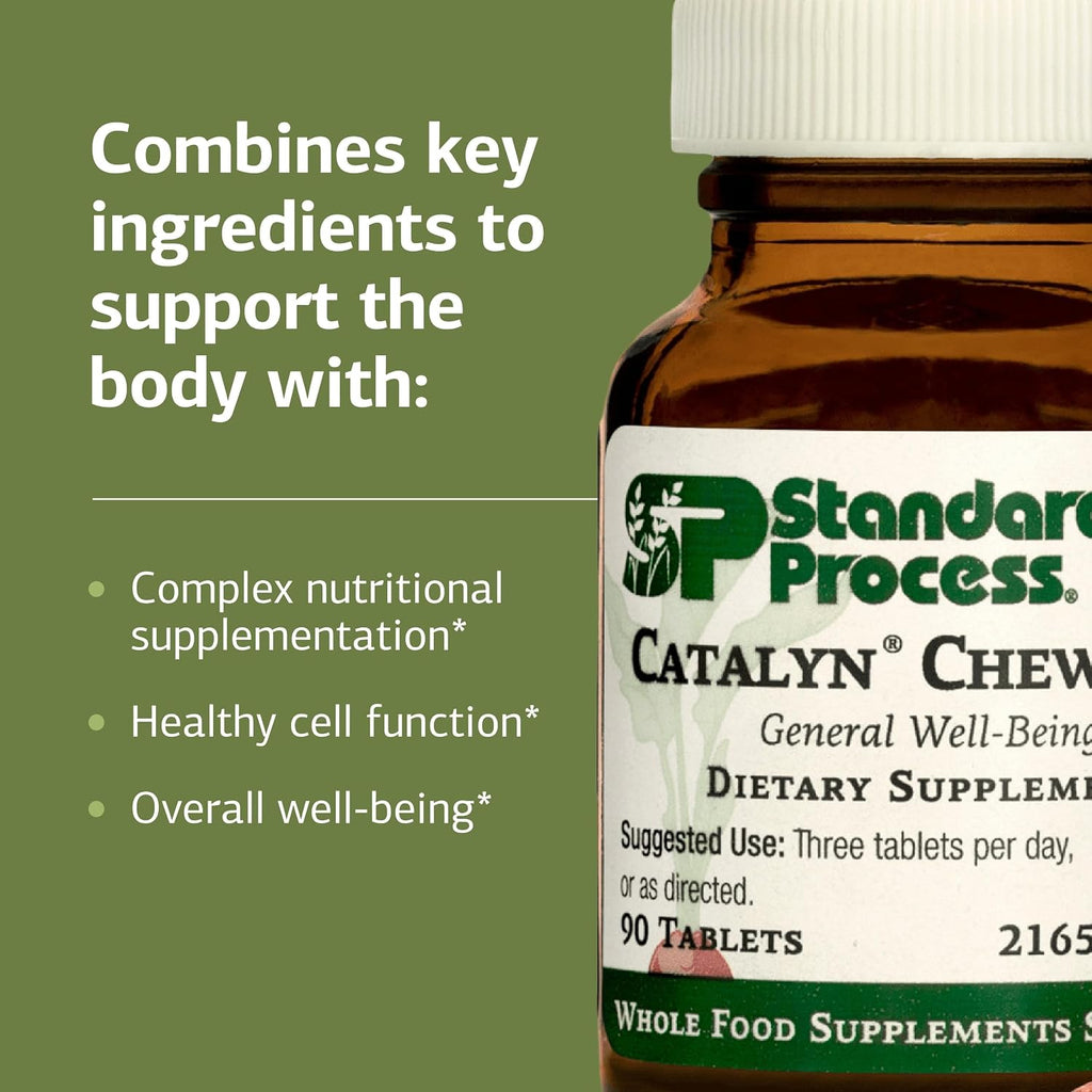 Standard Process Catalyn Chewable, General Wellness Supplement, 90 Tablets