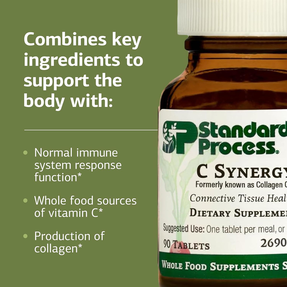 Standard Process C Synergy, Collagen Production Support, 90 Tablets