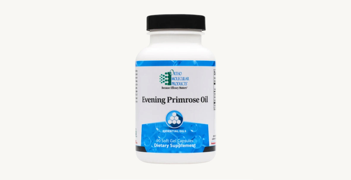 Ortho Molecular Products Evening Primrose Oil 90 Capsules | Gamma Linolenic Acid (GLA) Support | Women's Health Supplement