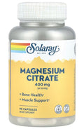 Solaray Magnesium Citrate 400 mg – 90 Vegetarian Capsules | Mineral Supplement