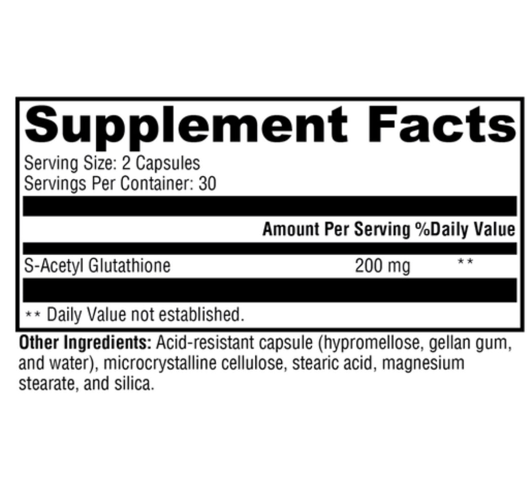XYMOGEN S-Acetyl Glutathione (Antioxidant Support) 60 Capsules