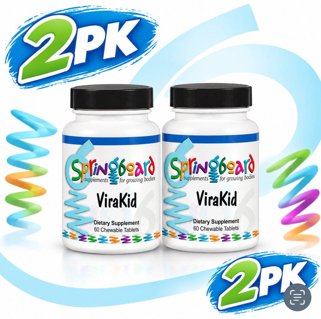 (2pk) Ortho Molecular Products ViraKid Chewable 60 capsules (2pk)