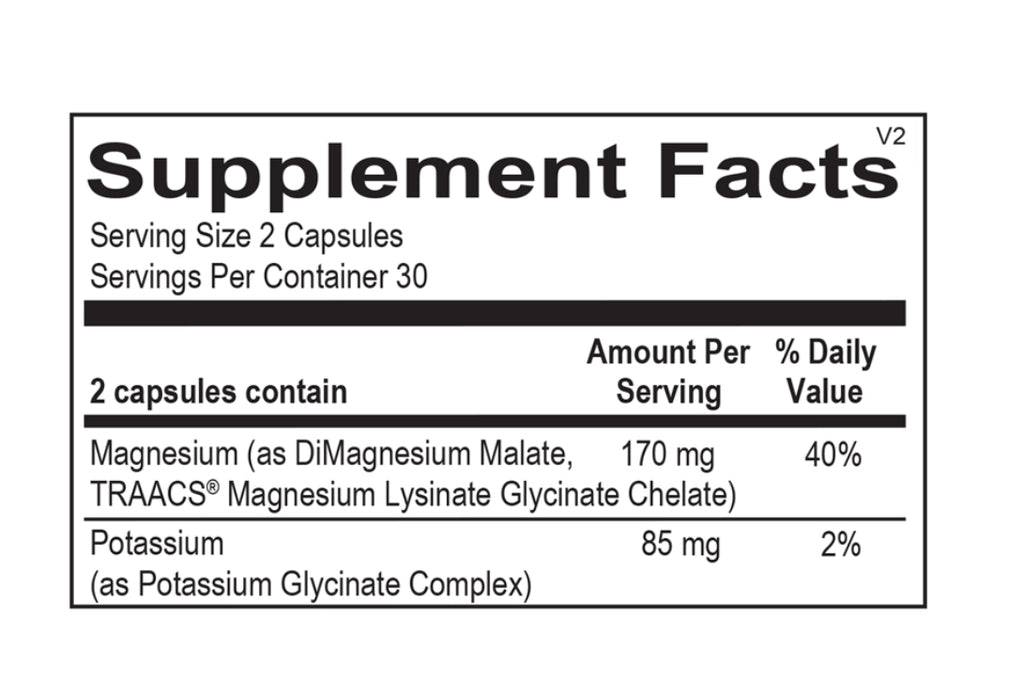 Ortho Molecular Products Reacted Magnesium & Potassium 60 CT