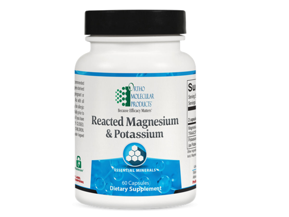 Ortho Molecular Products Reacted Magnesium & Potassium 60 CT