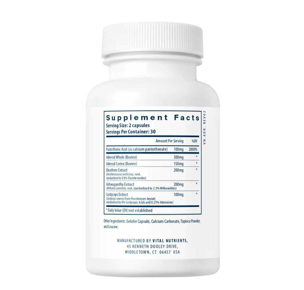 Vital Nutrients Adrenal Support 120Ct