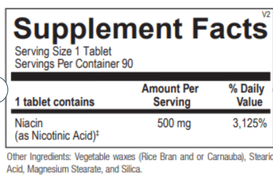 ORTHO MOLECULAR 90CT           Time Release Niacin