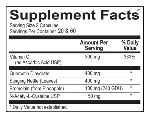 (2pk) Ortho Molecular Products Natural D-Hist® — 120 Capsules (2pk)