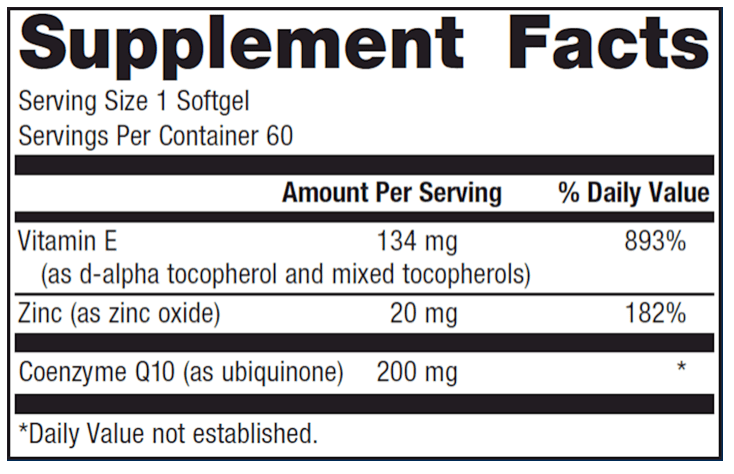 Metagenics CoQ10 ST-200 – 200 mg – 60 Softgels