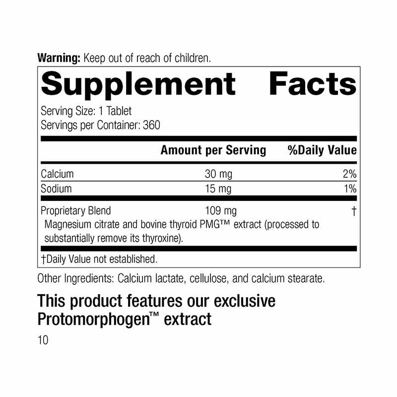 Standard Process Thytrophin PMG® – 90 Tablets